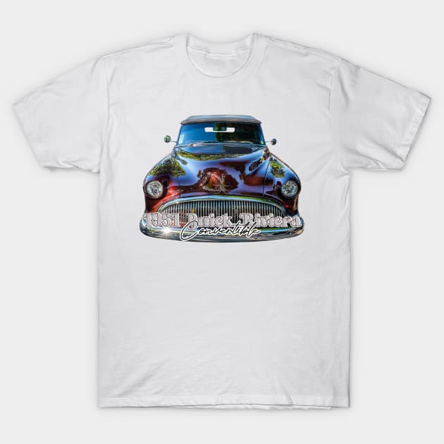 Customized 1951 Buick Riviera Convertible T-Shirt by Gestalt Imagery